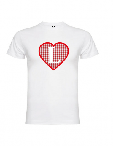 Camiseta Infantil Corazón Inicial